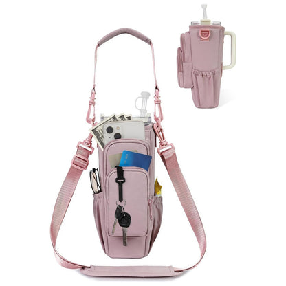 Shoulder Bag with Water Bottle Pocket