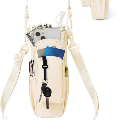 Shoulder Bag with Water Bottle Pocket