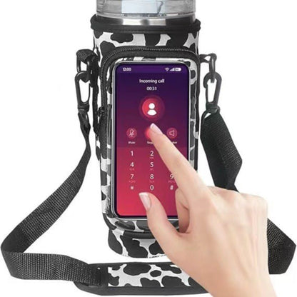 Transparent Touchscreen Tumbler Carrier Bag