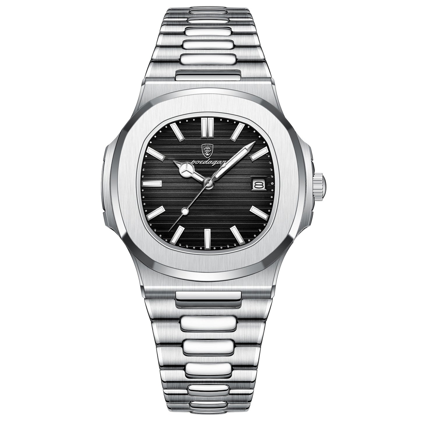 Ultra Thin Waterproof Men Quartz Wrist Watch with Date Display Calendar
