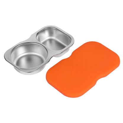 150 ml Dual-Compartment Stainless Steel Snack Container