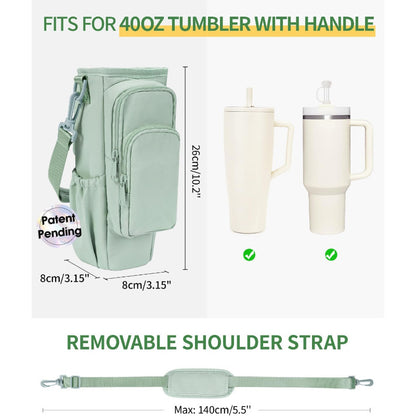 Shoulder Bag with Water Bottle Pocket