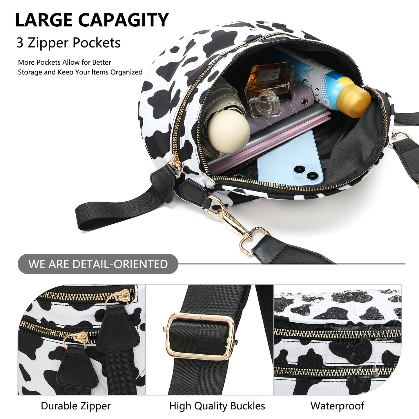 Checkered Crossbody Bum Bags for Women