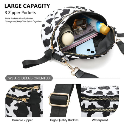 Checkered Crossbody Bum Bags for Women