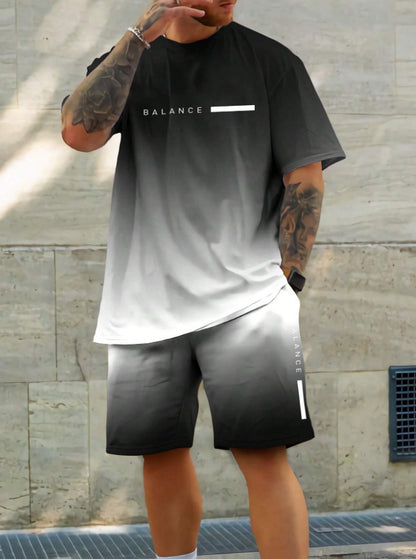 ⚡ Men's Gradient Fitness 2-Piece Set