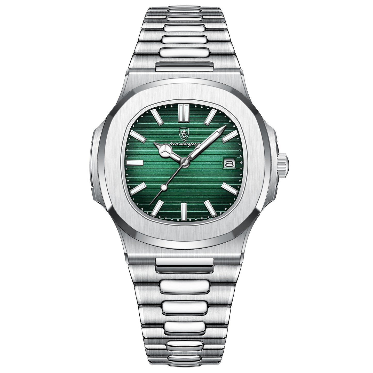 Ultra Thin Waterproof Men Quartz Wrist Watch with Date Display Calendar