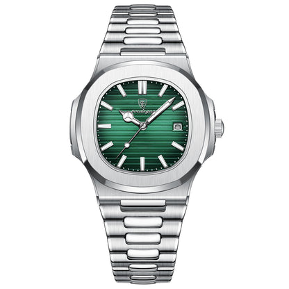 Ultra Thin Waterproof Men Quartz Wrist Watch with Date Display Calendar