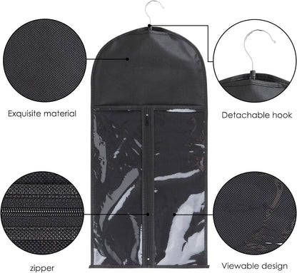 3 Pcs Extra Long Hair Extension Storage Bag
