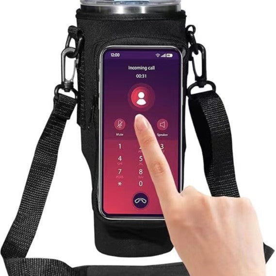 Transparent Touchscreen Tumbler Carrier Bag