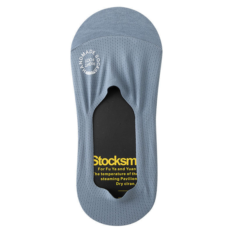 Men's Summer Thin Cotton Sole No Show Socks 5 Pairs