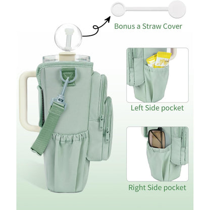 Shoulder Bag with Water Bottle Pocket