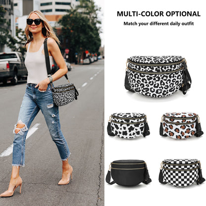 Checkered Crossbody Bum Bags for Women