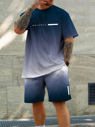 ⚡ Men's Gradient Fitness 2-Piece Set