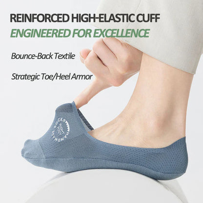 Men's Summer Thin Cotton Sole No Show Socks 5 Pairs