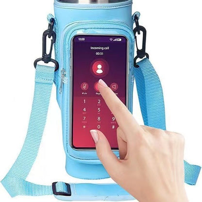 Transparent Touchscreen Tumbler Carrier Bag