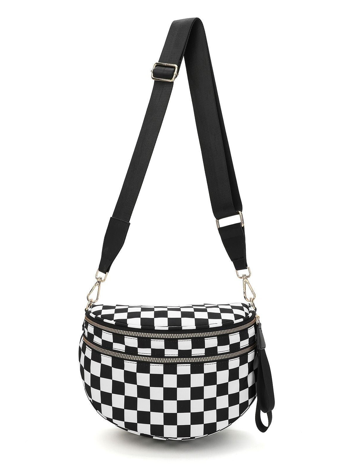 Checkered Crossbody Bum Bags for Women