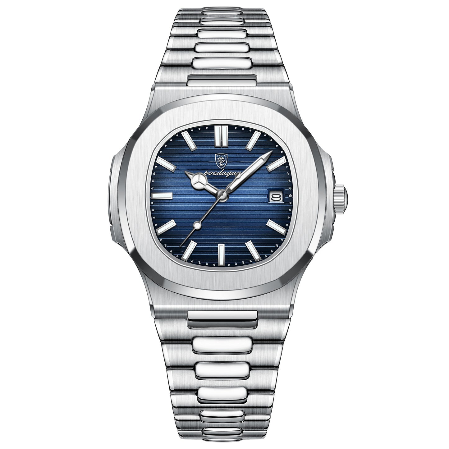 Ultra Thin Waterproof Men Quartz Wrist Watch with Date Display Calendar