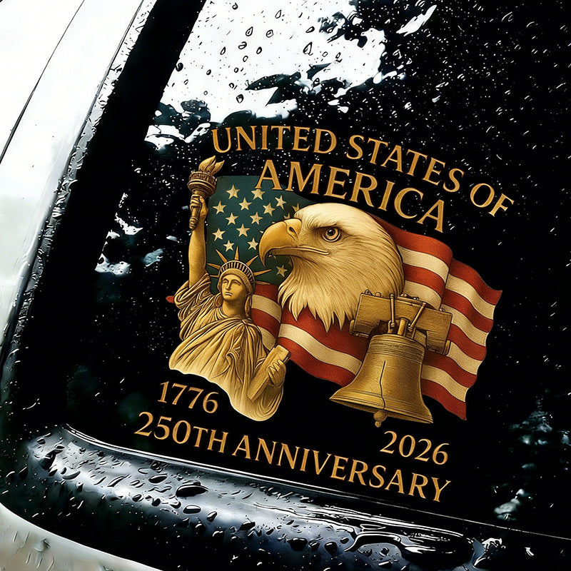 5 Pack USA 250th Anniversary Patriotic Stickers