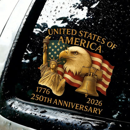 5 Pack USA 250th Anniversary Patriotic Stickers