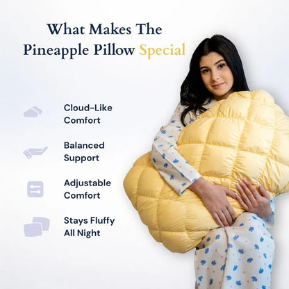 🍍 Pineapple Cloud-Like Pillow 🛌