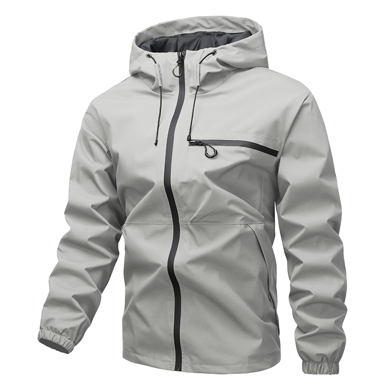 Men’s Waterproof Packable Hooded Shell Jacket