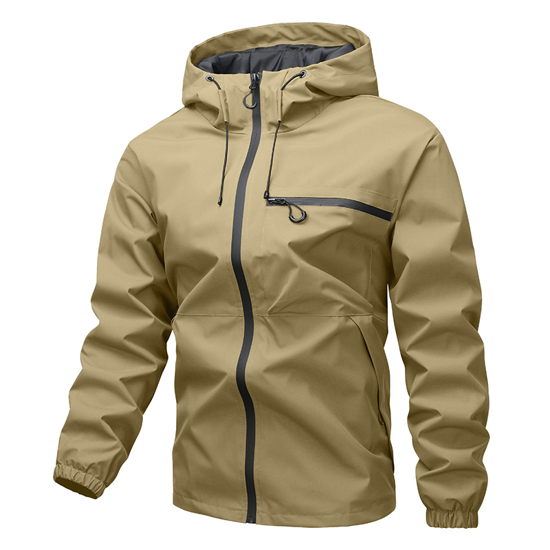 Men’s Waterproof Packable Hooded Shell Jacket