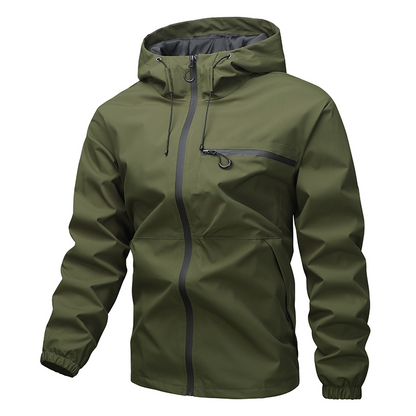 Men’s Waterproof Packable Hooded Shell Jacket