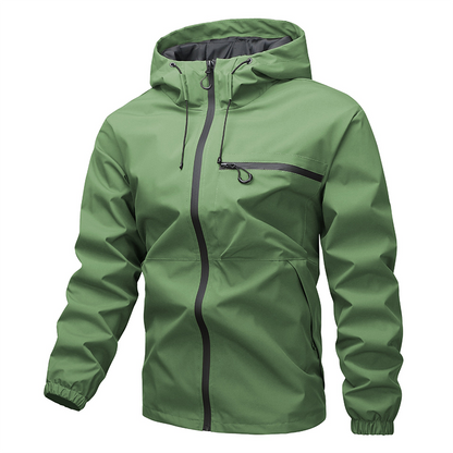Men’s Waterproof Packable Hooded Shell Jacket