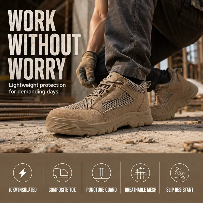Men's Insulated Composite-Toe Safety Shoes