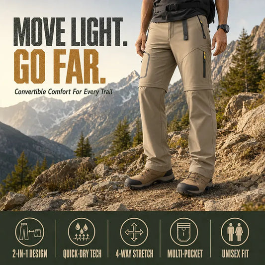 Men's Quick-Dry Convertible Hiking Pants