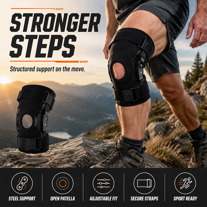 Adjustable Aluminum-Support Knee Braces – 1 Pair