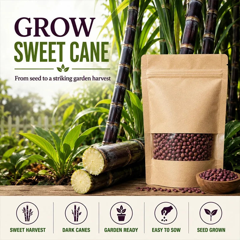Black Sugarcane Seeds – 500-Seed Pack