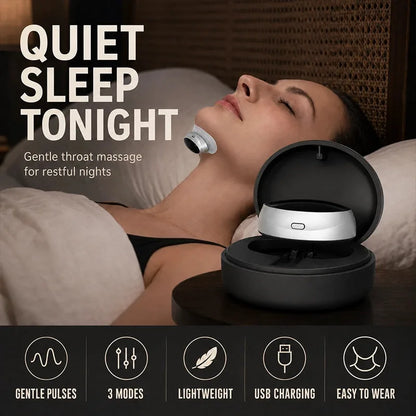 Rechargeable Throat Pulse Sleep Support Device