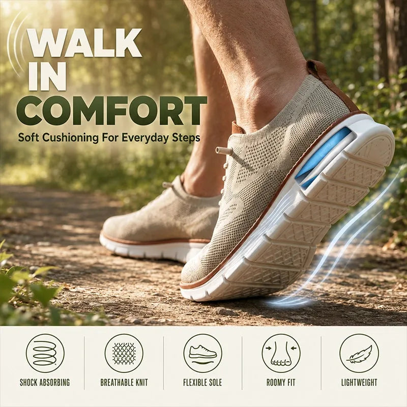 Men’s Breathable Mesh Comfort Walking Shoes