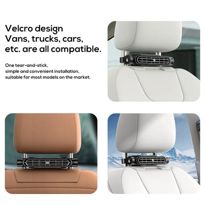 Adjustable Car Headrest Cooling Fan