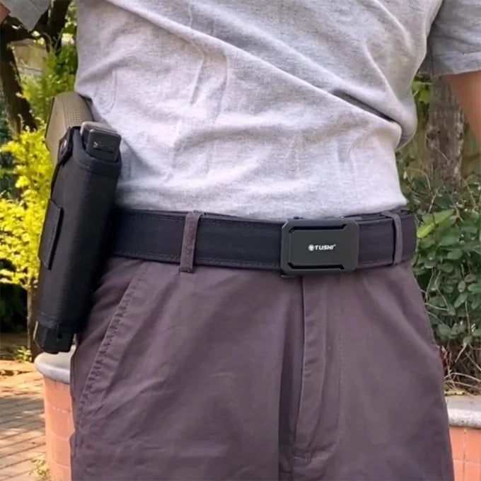 Quick-Adjust Tactical Ratchet Belt