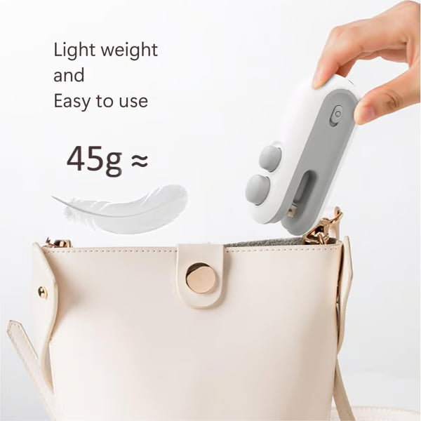 2-in-1 Mini Bag Sealer & Cutter | USB Rechargeable Heat Sealer (offer)