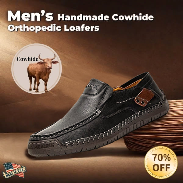 🔥 Men's   Genuine Leather Slip-On Loafers
