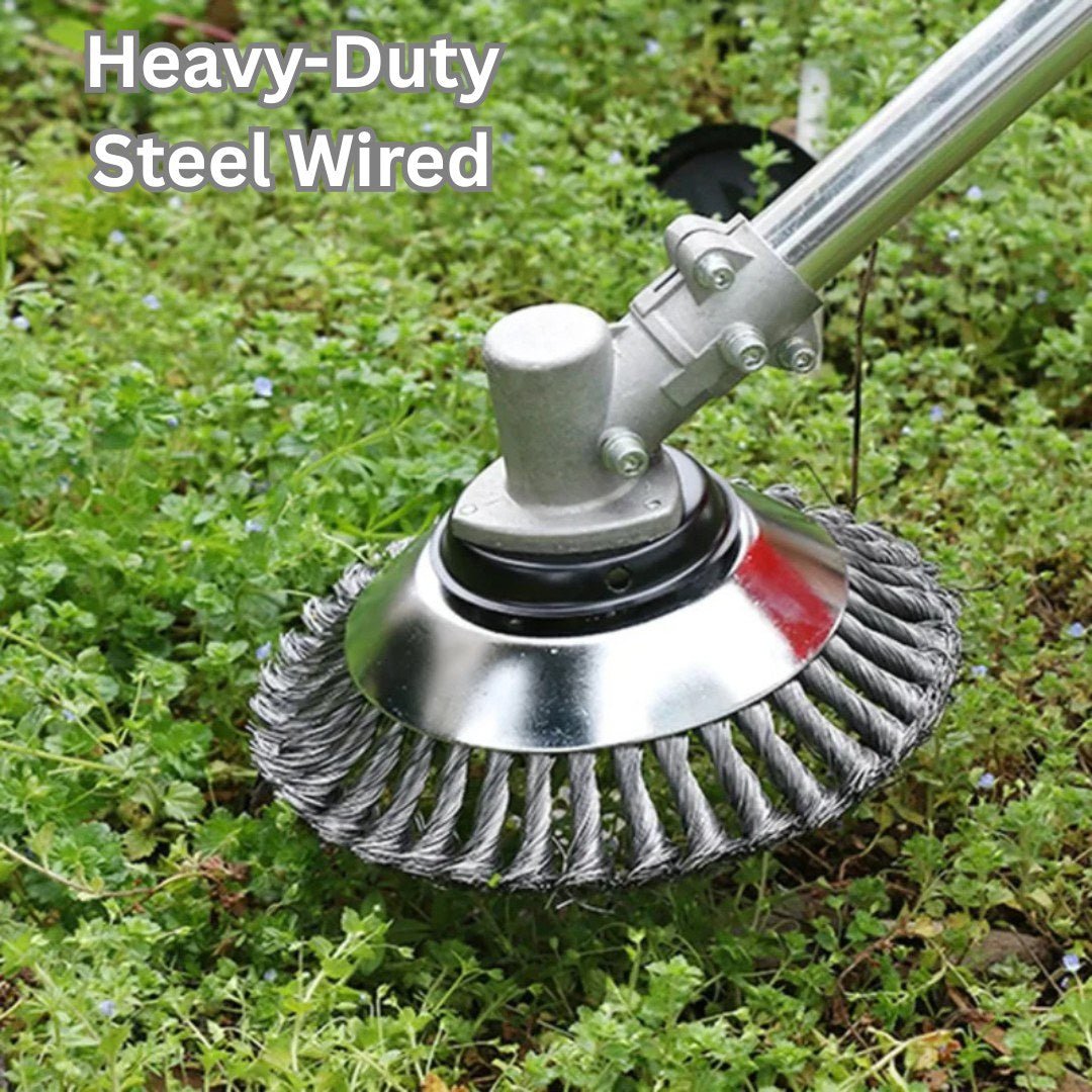 chiccorsa – 360° Carbon Steel Wire Brush Cutter Head 6"