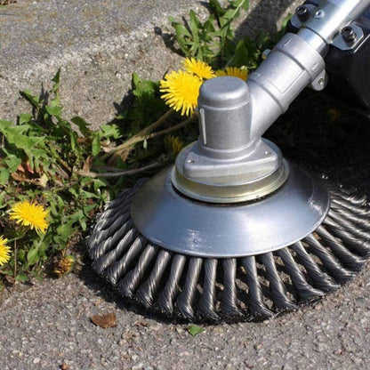 chiccorsa – 360° Carbon Steel Wire Brush Cutter Head 6"