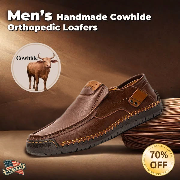 🔥 Men's   Genuine Leather Slip-On Loafers