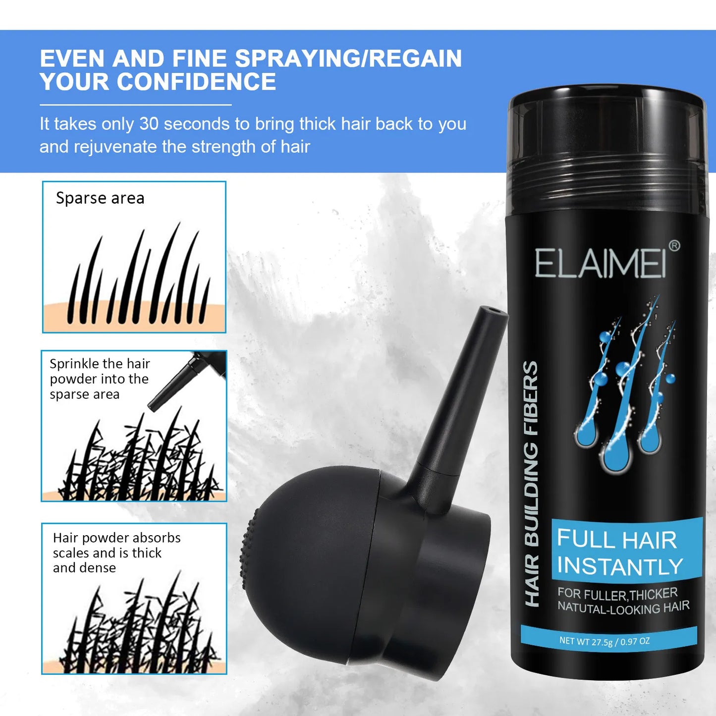 Hair Building Natural Fibers