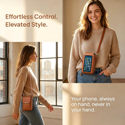 2026 Trendy Minimalist Elegant Touchscreen Crossbody Phone Wallet