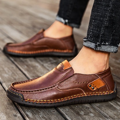 🔥 Men's   Genuine Leather Slip-On Loafers
