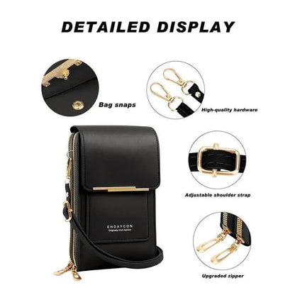 📱Simple And Elegant Touch Screen Crossbody Wallet