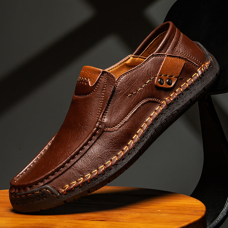 🔥 Men's   Genuine Leather Slip-On Loafers