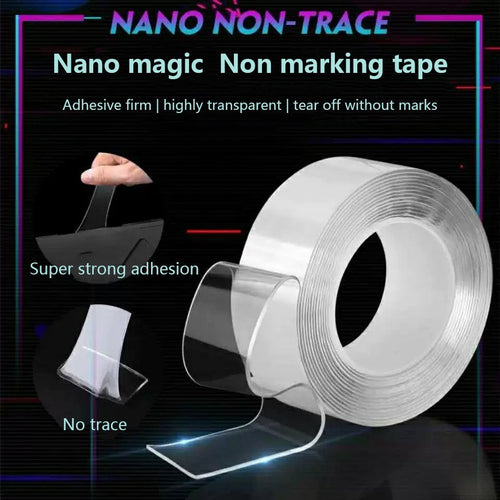 High Quality Nano Double Sided Adhesive Tape -Traceless Washable Reusable
