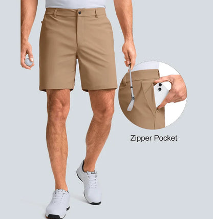 Men's Multi-pocket Suit Shorts