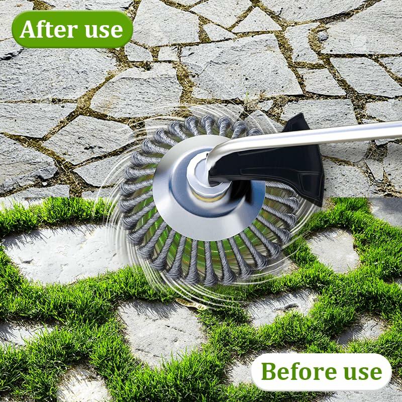 chiccorsa – 360° Carbon Steel Wire Brush Cutter Head 6"