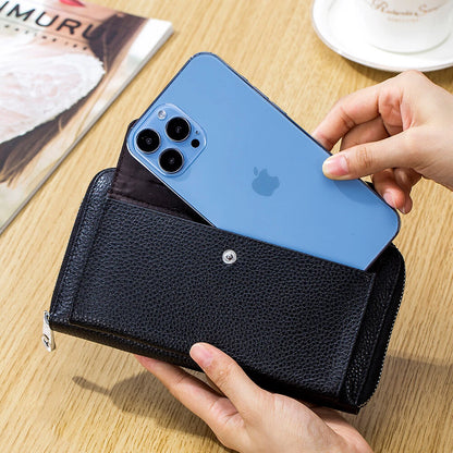 Leather Crossbody Phone Bag for Women